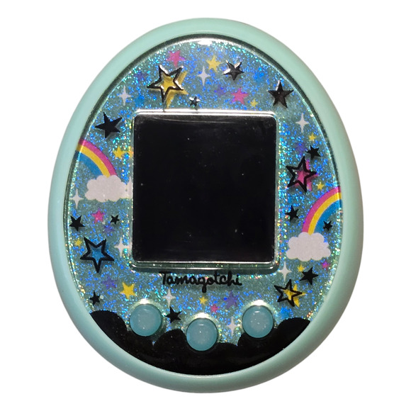 Tamagotchi On Magic Green Shell Rare Bandai English TESTED Works Virtual Pet - Picture 1 of 7